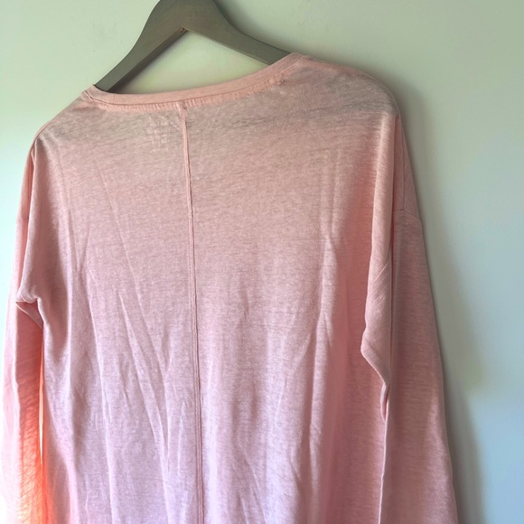 Old Navy Pink Boyfriend Long-Sleeve Tee - Picture 6 of 6